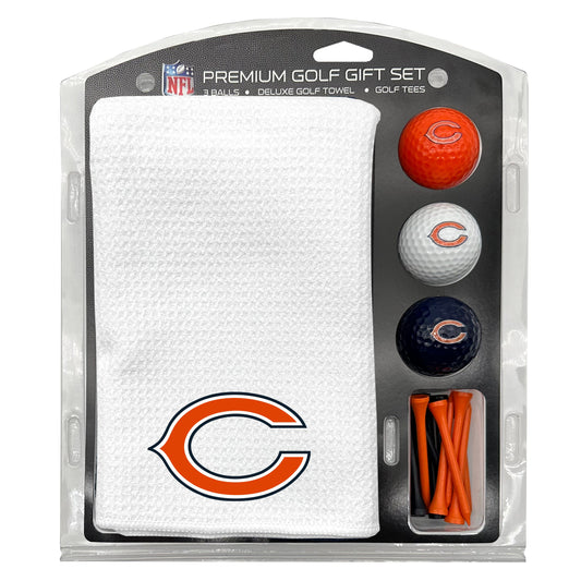Chicago Bears White Microfiber Towel Golf Gift Set - Club Rehab