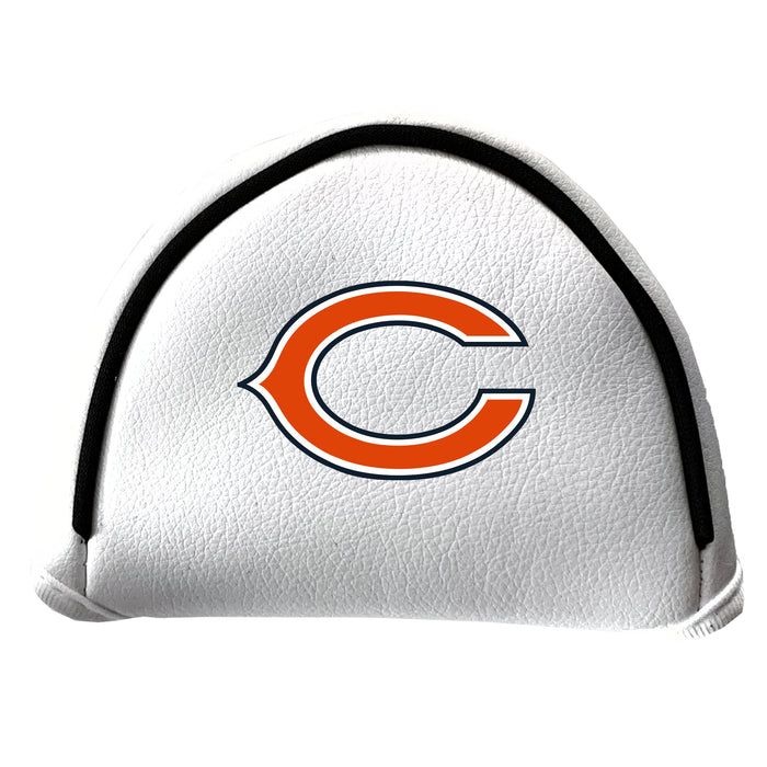 Chicago Bears Vintage White Printed Mallet Putter Headcover