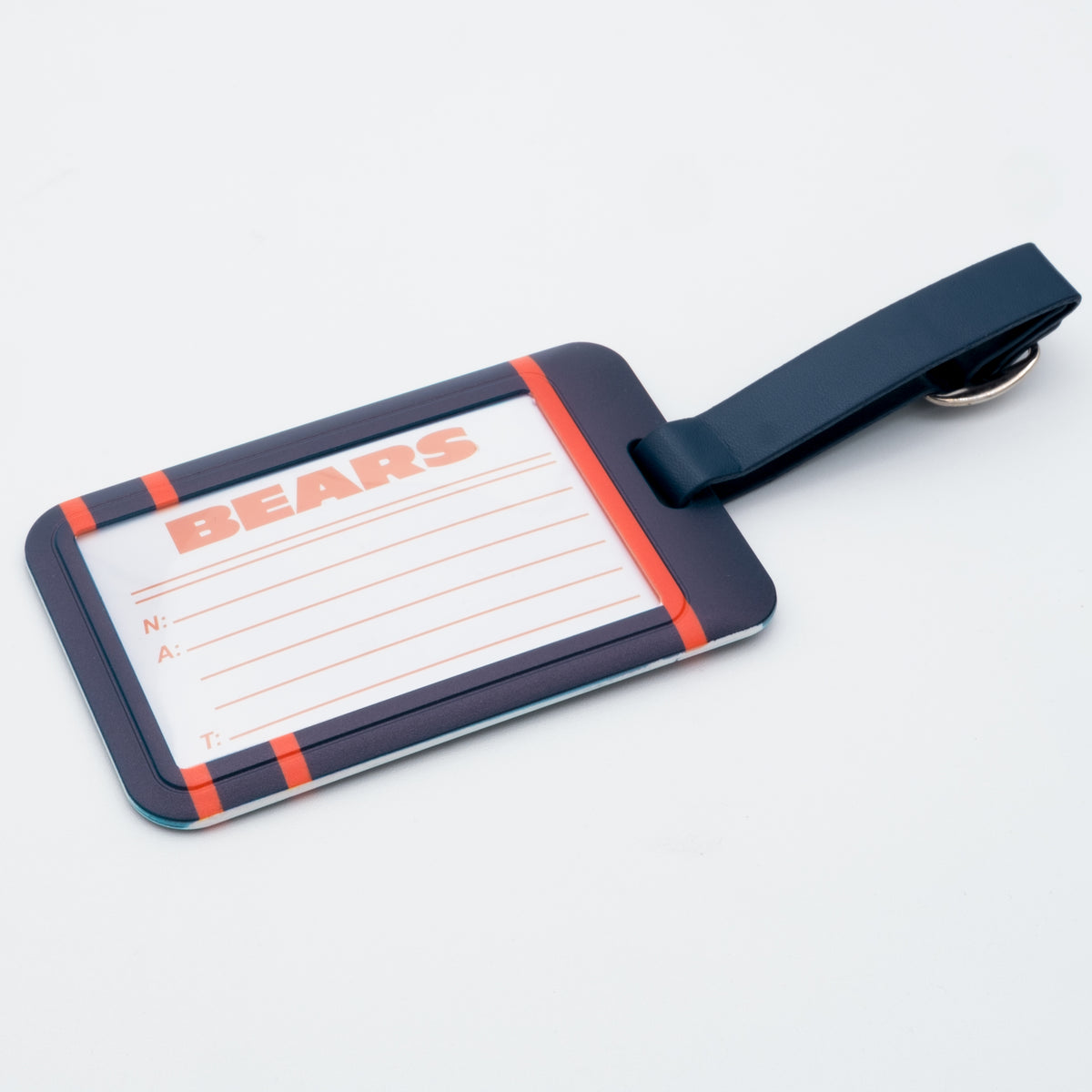 Chicago Bears plastic golf bag tag by Team Golf, product photo 2