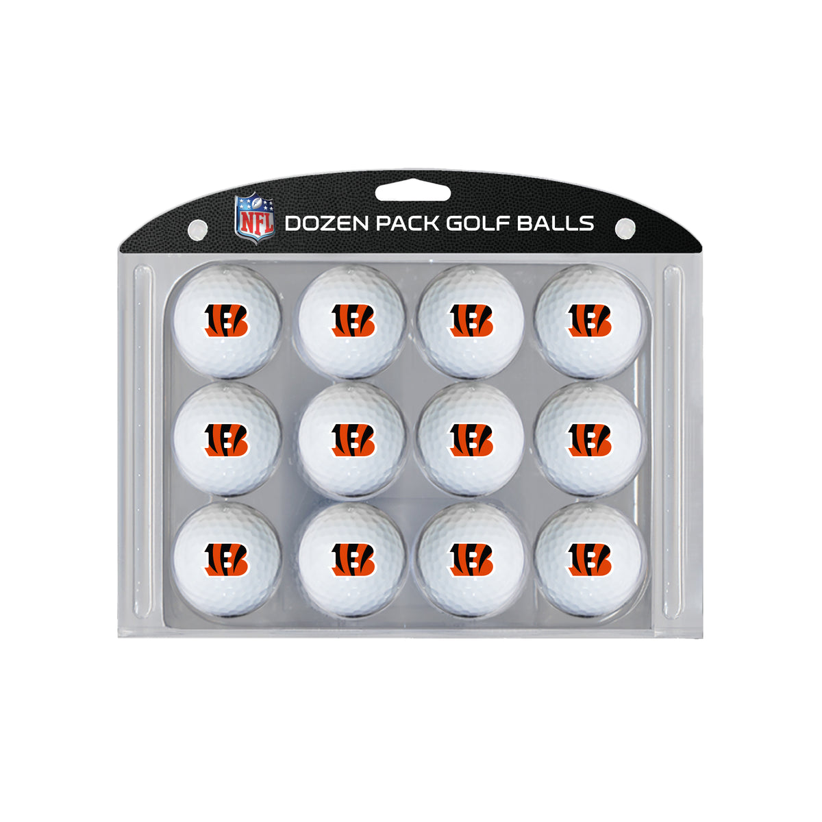 Cincinnati Bengals logo golf balls, 12 pack