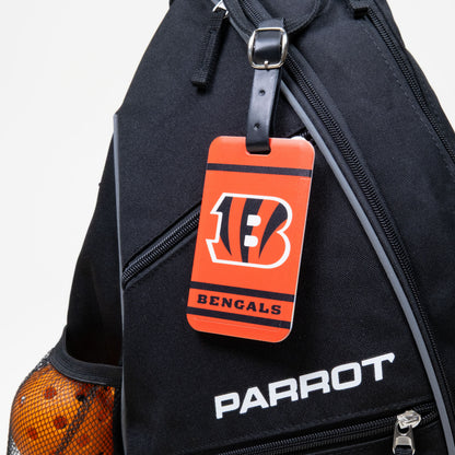 Cincinnati Bengals plastic golf bag tag by Team Golf, product photo 3