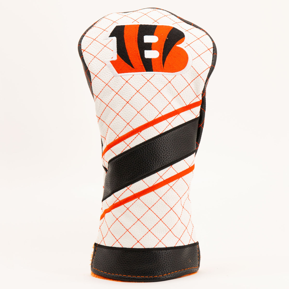 Cincinnati Bengals Striped Quilted Driver Headcover, front view