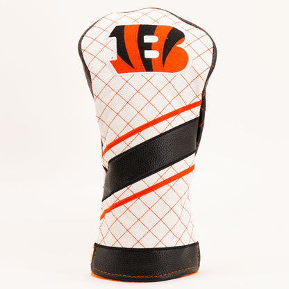 Cincinnati Bengals Striped Quilted Driver Headcover, front view