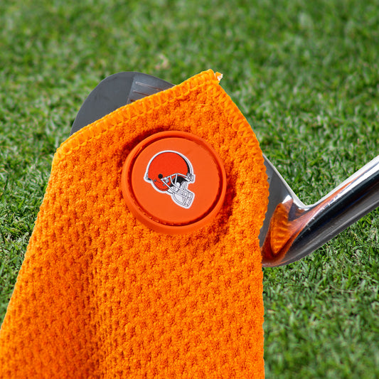 Cleveland Browns NFL Magnetic Embroidered Golf Towel – 15" x 15"