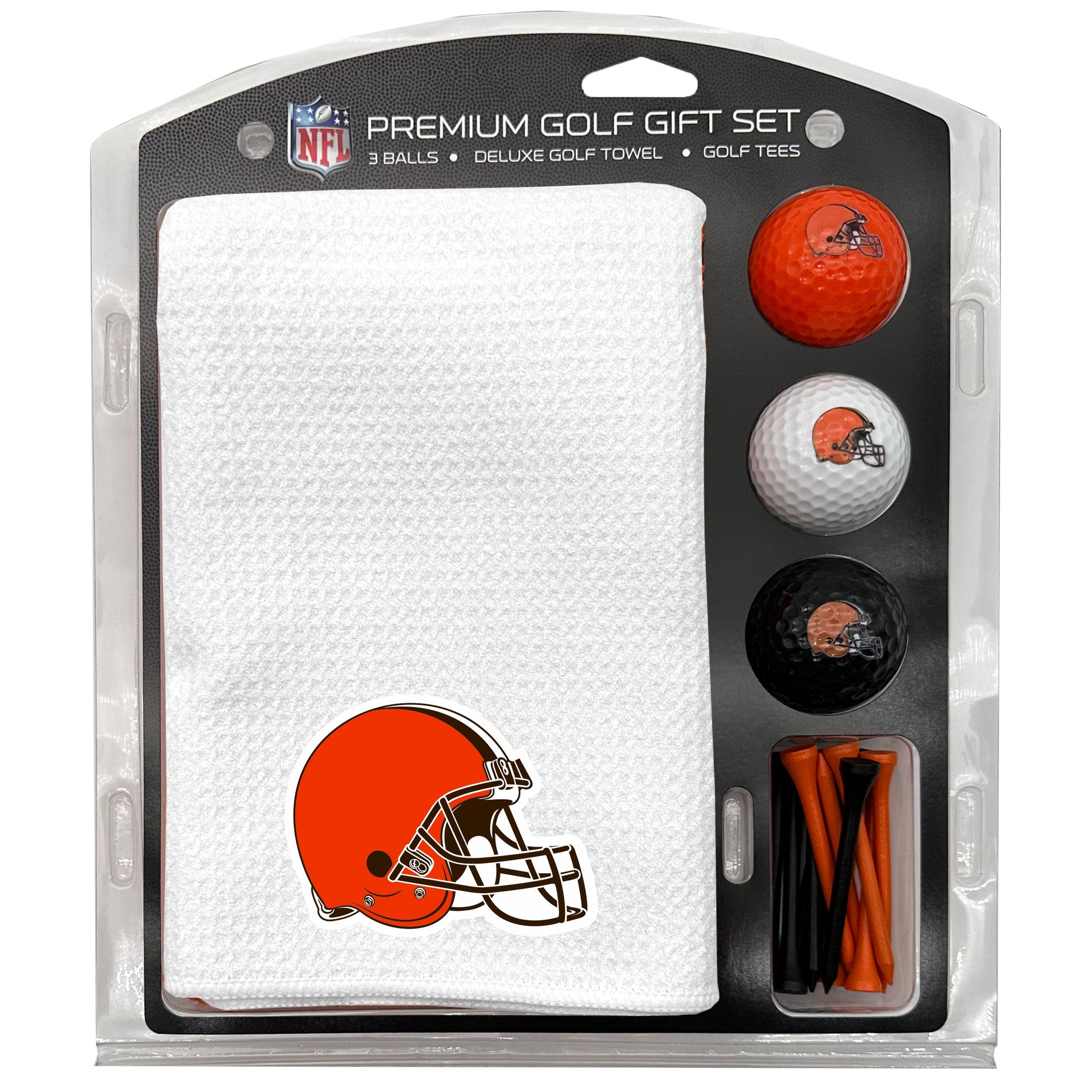 Cleveland Browns White Microfiber Towel Golf Gift Set - Club Rehab
