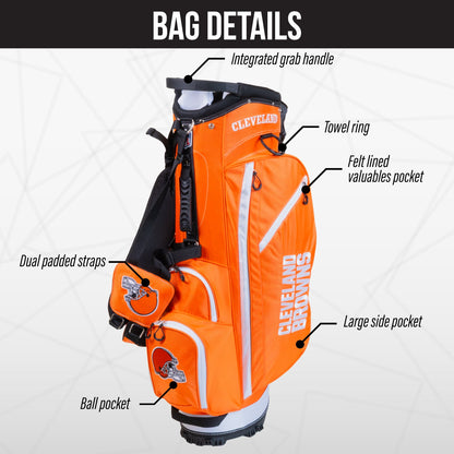 Cleveland Browns Fairway Stand Bag - Image 3 - Club Rehab