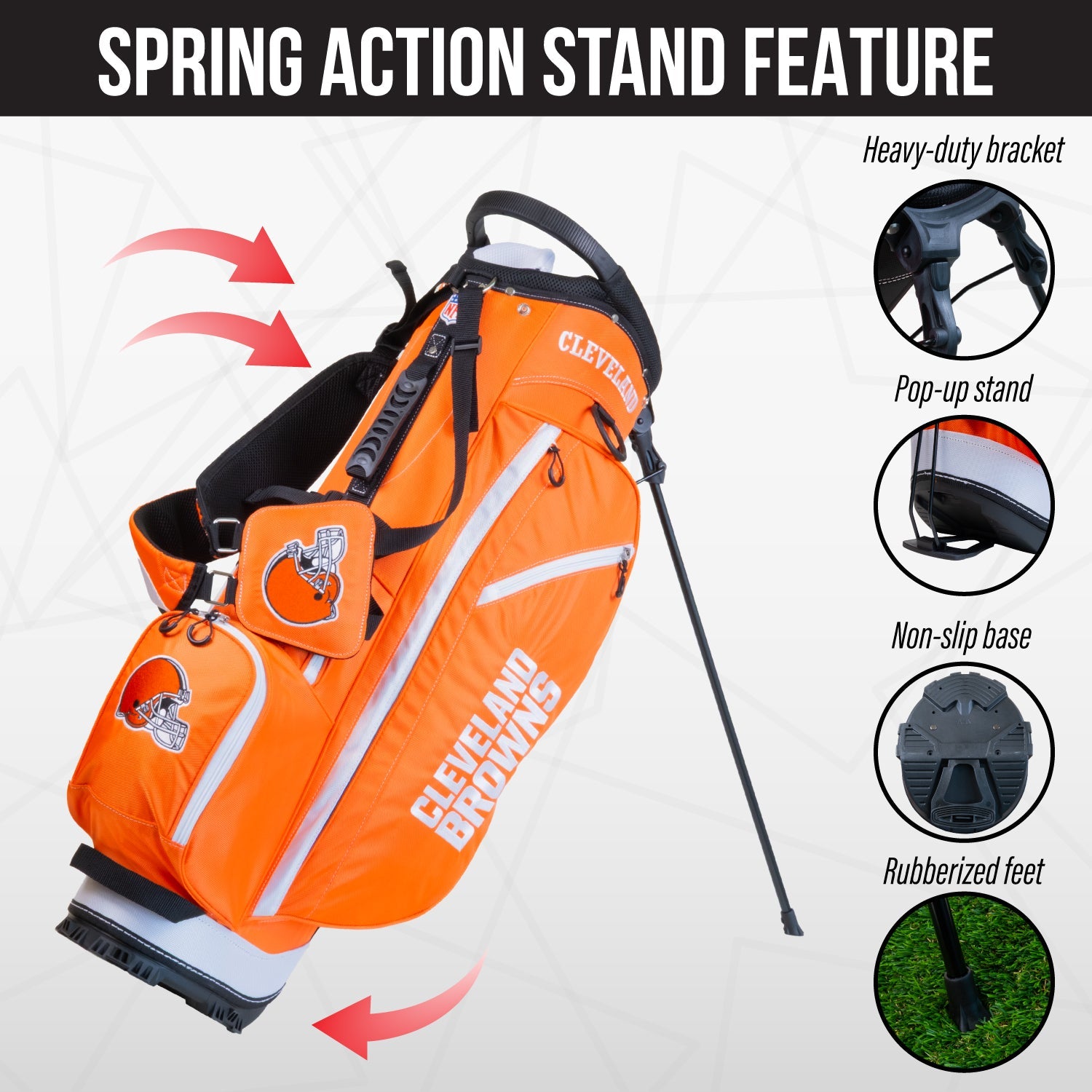 Cleveland Browns Fairway Stand Bag - Image 5 - Club Rehab