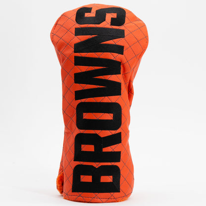 Cleveland Browns Solid Quilted Driver Headcover, front view