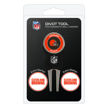 Cleveland Browns Divot Tool + 3 Ball Markers