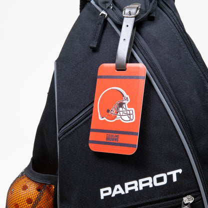 Cleveland Browns plastic golf bag tag by Team Golf, product photo 3