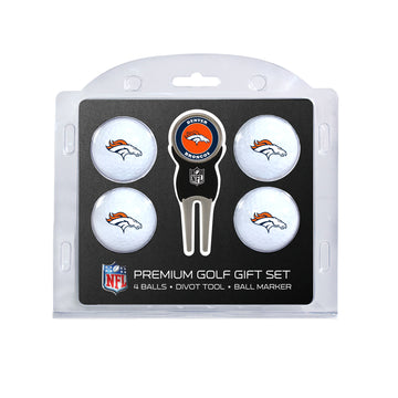 Denver Broncos Golf-Geschenkset mit 4 Bällen