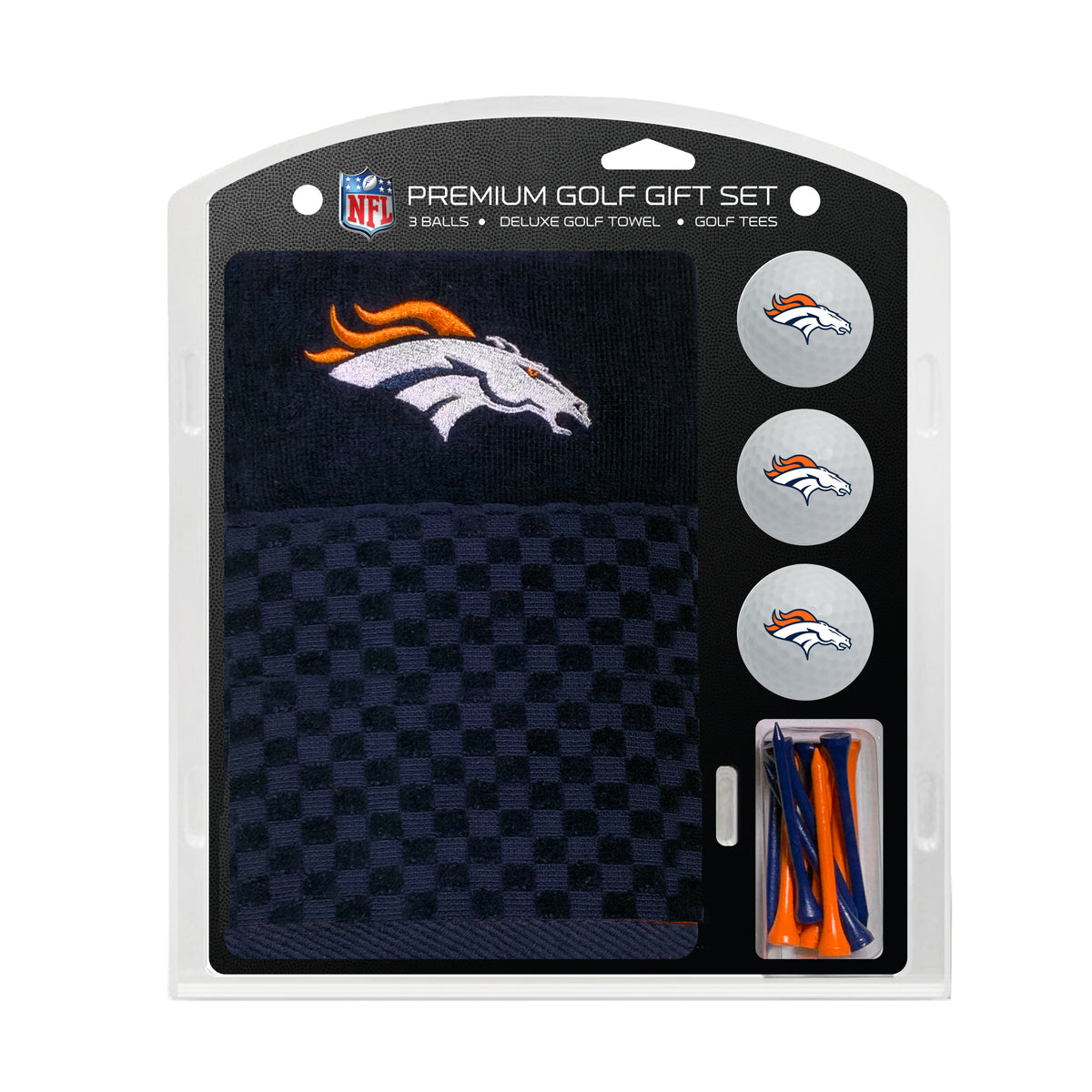 Denver Broncos Embroidered Towel Golf Gift Set