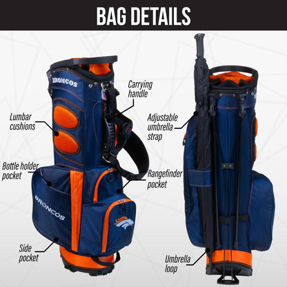 Denver Broncos Fairway Stand Bag - Image 2 - Club Rehab