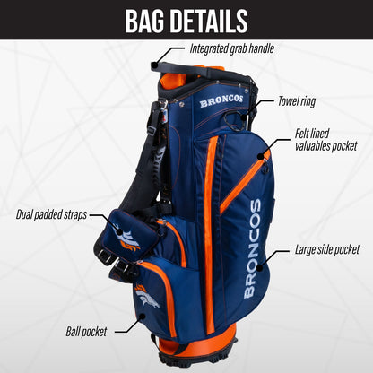 Denver Broncos Fairway Stand Bag - Image 3 - Club Rehab