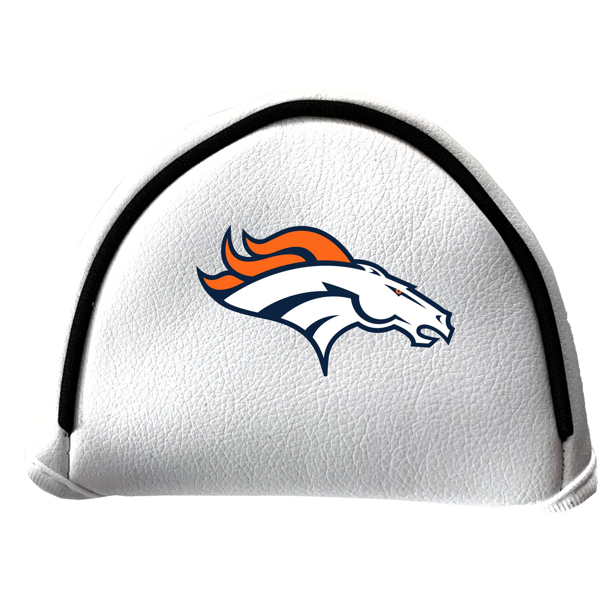 Denver Broncos Vintage White Printed Mallet Putter Headcover