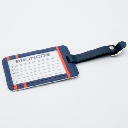 Denver Broncos plastic golf bag tag by Team Golf, product photo 2