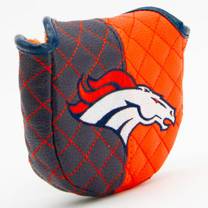 Denver Broncos Split Quilted Mallet Putter Headcover - golf headcover product images