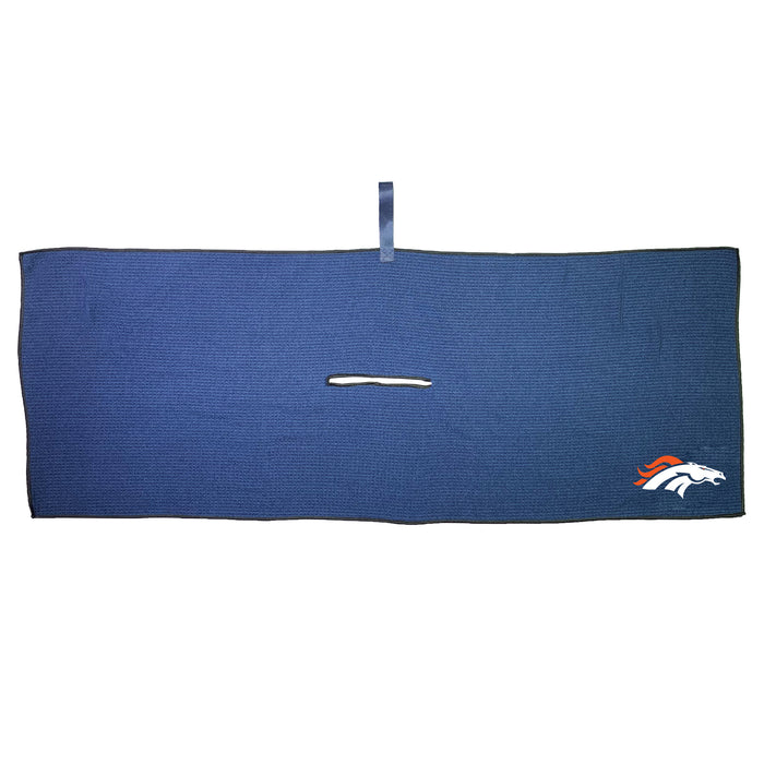 Denver Broncos 16 x 40 microfiber golf towel with team logo