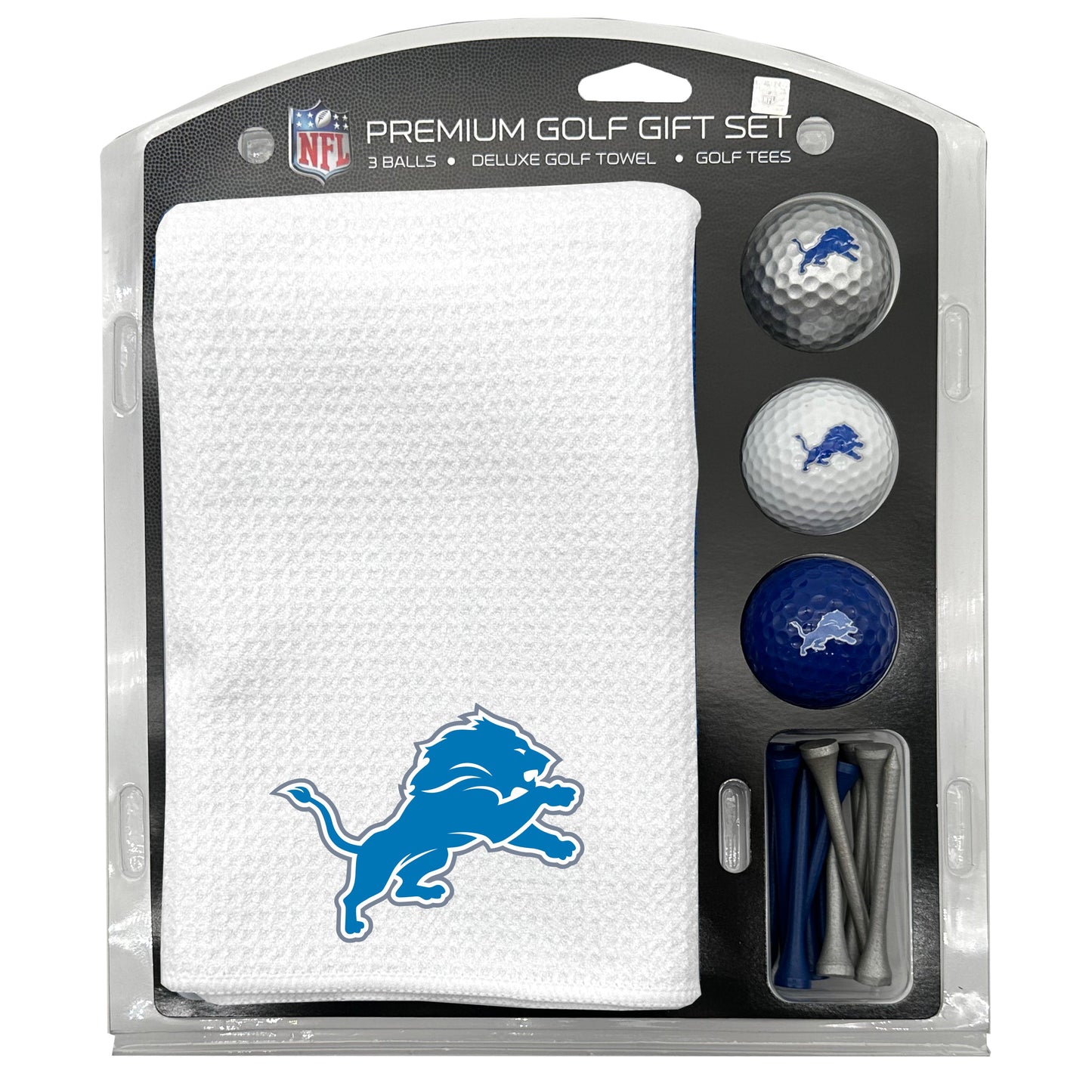 Detroit Lions White Microfiber Towel Golf Gift Set - Club Rehab