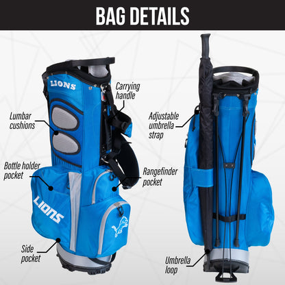 Detroit Lions Fairway Stand Bag - Image 2 - Club Rehab