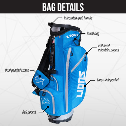 Detroit Lions Fairway Stand Bag - Image 3 - Club Rehab