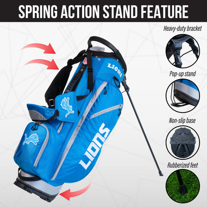 Detroit Lions Fairway Stand Bag - Image 5 - Club Rehab