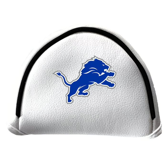 Detroit Lions Vintage White Printed Mallet Putter Headcover