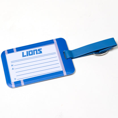 Detroit Lions plastic golf bag tag by Team Golf, product photo 2