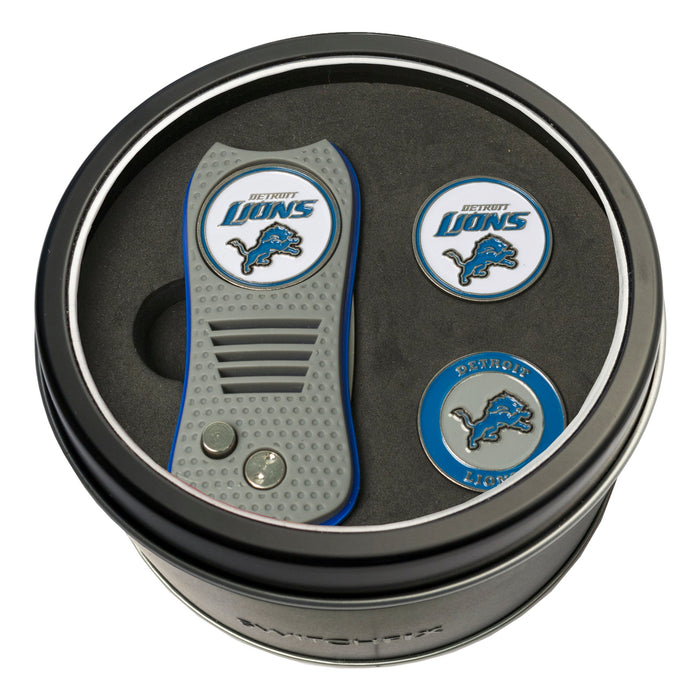 Detroit Lions Switchblade divot tool and ball marker tin gift set