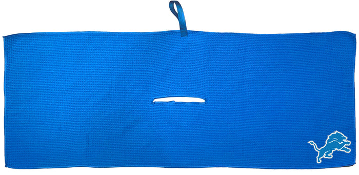 Detroit Lions 16 x 40 microfiber golf towel with team logo