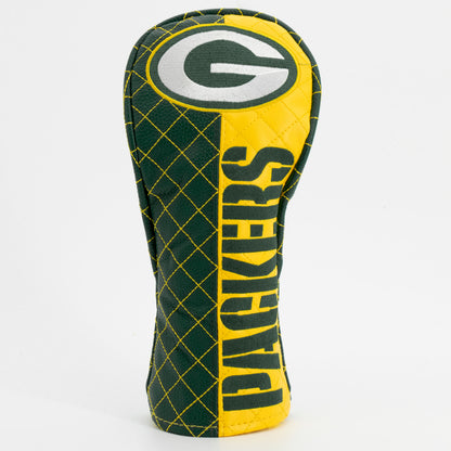 Green Bay Packers Split Fairway quilted headcover, front view
