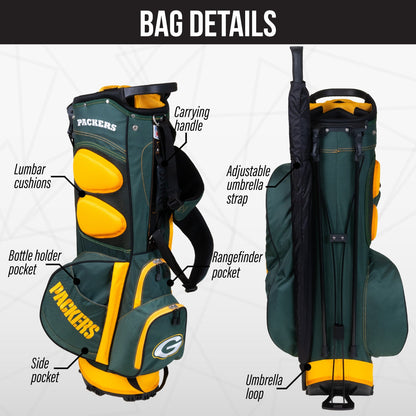 Green Bay Packers Fairway Stand Bag - Image 2 - Club Rehab