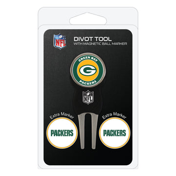 Green Bay Packers Divot Tool + 3 Ball Markers
