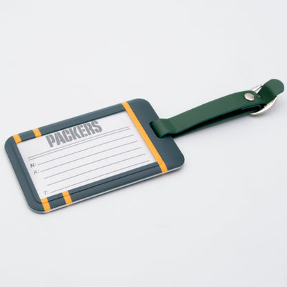 Green Bay Packers plastic golf bag tag by Team Golf, product photo 2