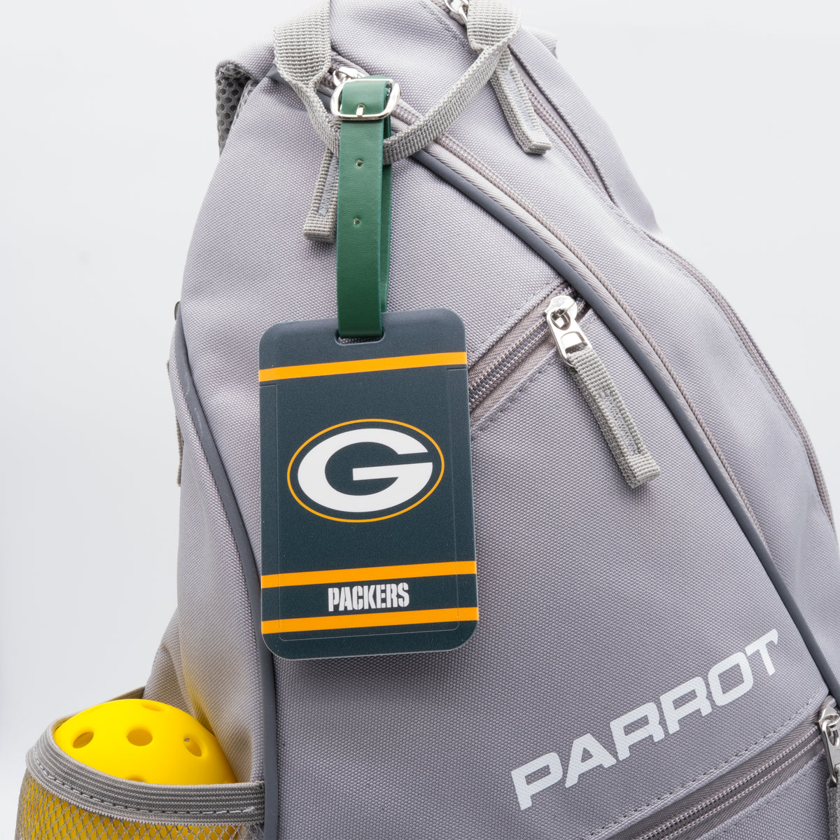 Green Bay Packers plastic golf bag tag by Team Golf, product photo 3