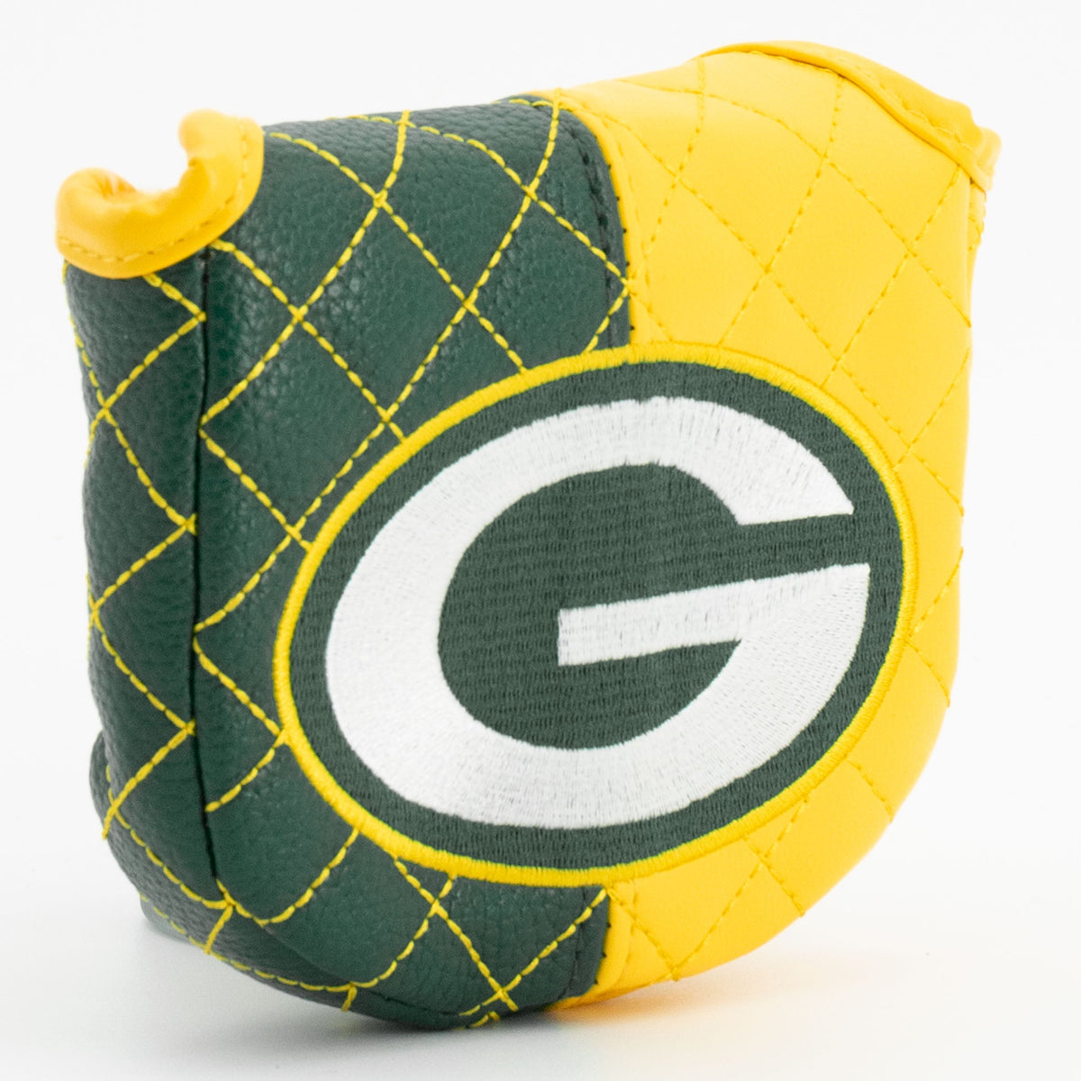 Green Bay Packers Split Quilted Mallet Putter Headcover - golf headcover product images