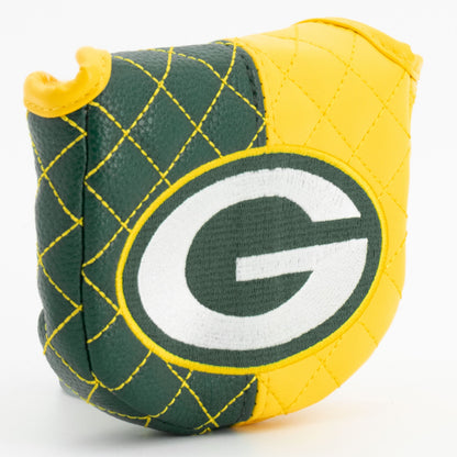 Green Bay Packers Split Quilted Mallet Putter Headcover - golf headcover product images