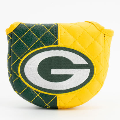 Green Bay Packers Split Quilted Mallet Putter Headcover - golf headcover product images