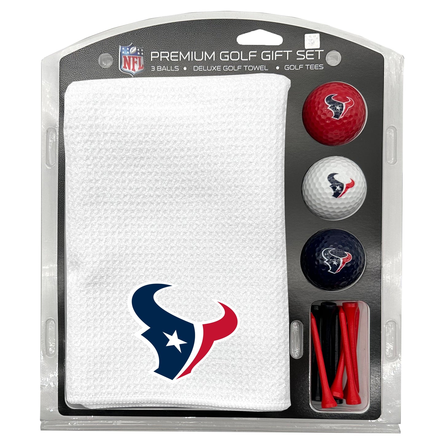 Houston Texans White Microfiber Towel Golf Gift Set - Club Rehab