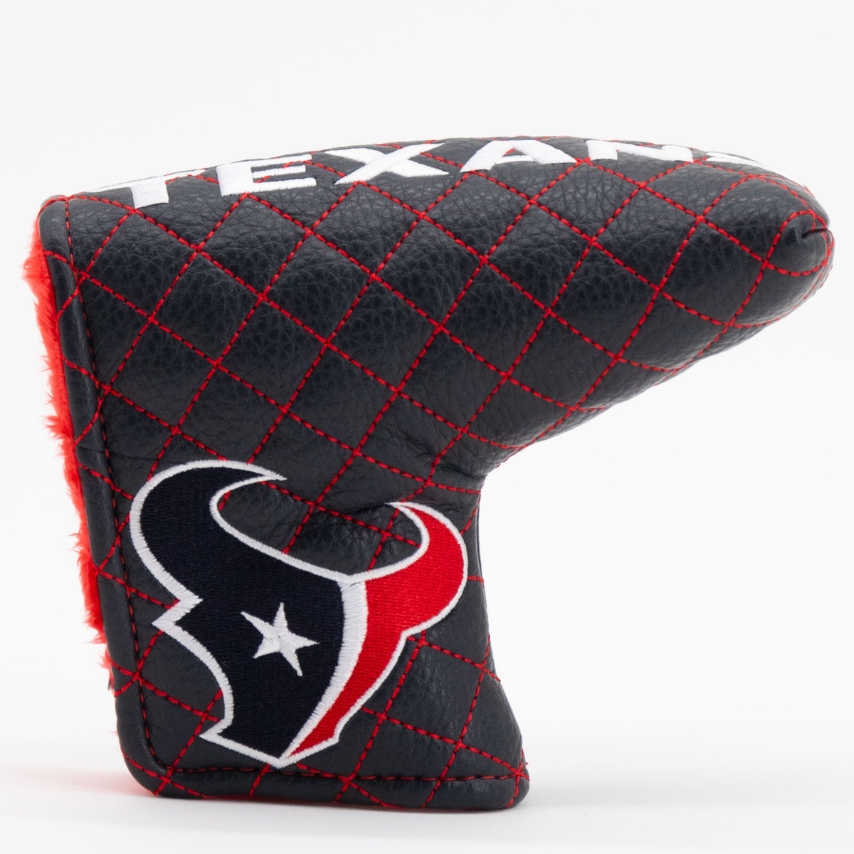 Houston Texans Solid Quilted Blade Putter Headcover