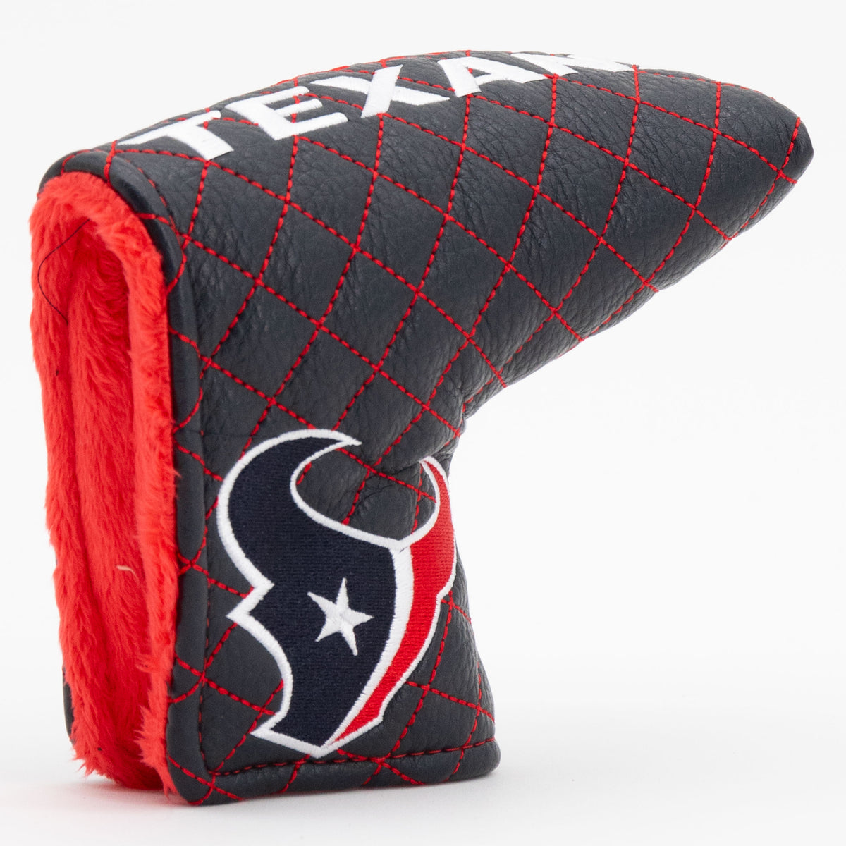 Houston Texans Solid Quilted Blade Putter Headcover