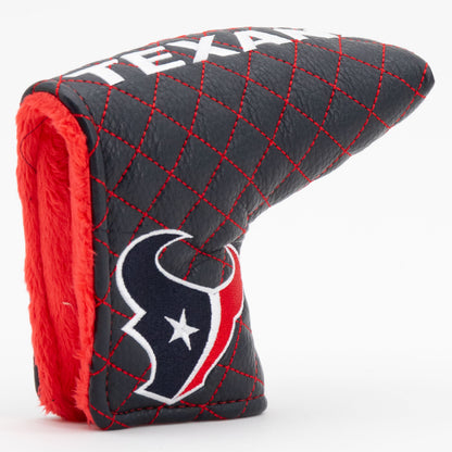 Houston Texans Solid Quilted Blade Putter Headcover