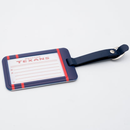 Houston Texans plastic golf bag tag by Team Golf, product photo 2