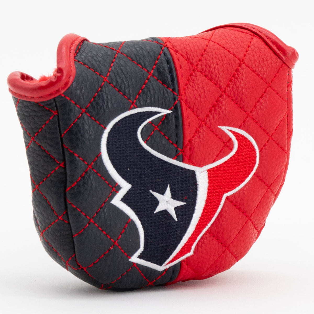 Houston Texans Split Quilted Mallet Putter Headcover - golf headcover product images