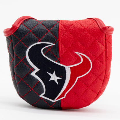 Houston Texans Split Quilted Mallet Putter Headcover - golf headcover product images
