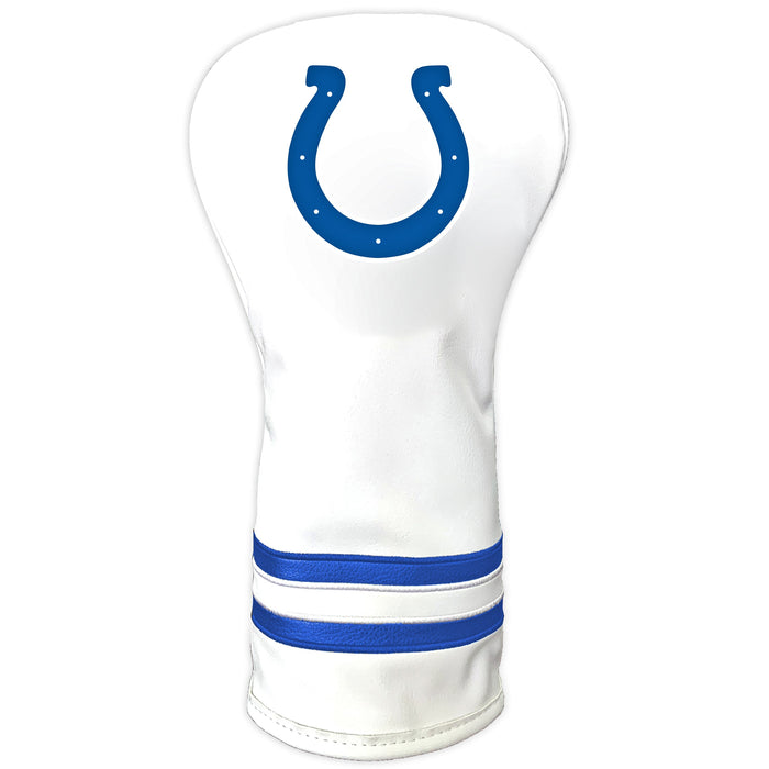 Indianapolis Colts Vintage White Printed Driver Headcover