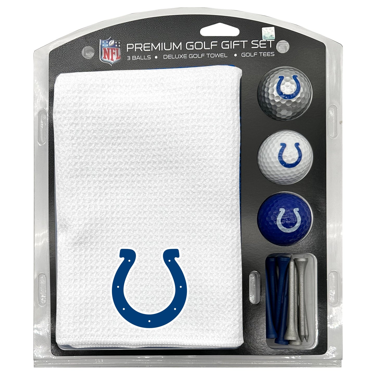 Indianapolis Colts White Microfiber Towel Golf Gift Set - Club Rehab