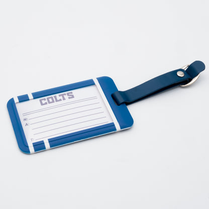Indianapolis Colts plastic golf bag tag by Team Golf, product photo 2