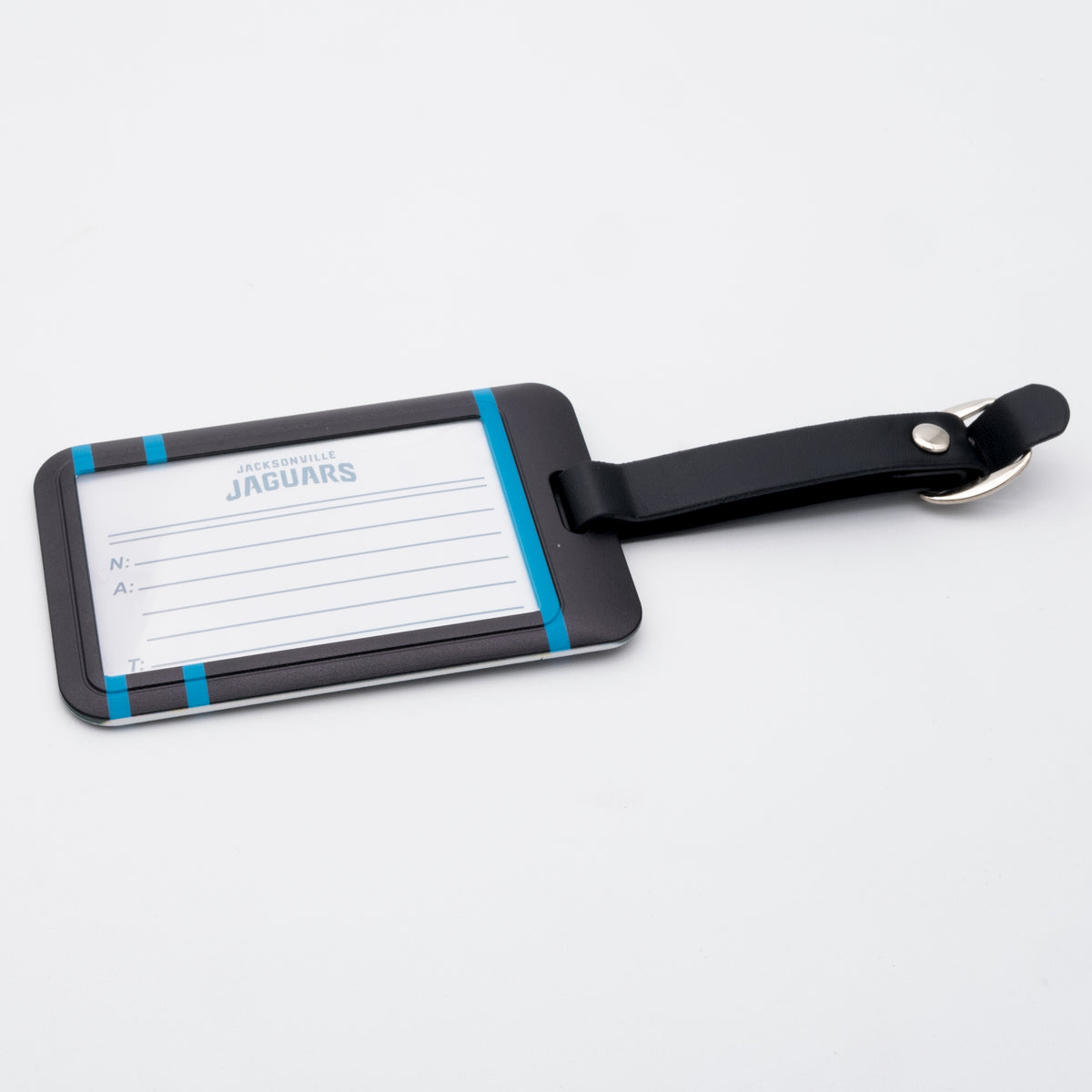 Jacksonville Jaguars plastic golf bag tag by Team Golf, product photo 2