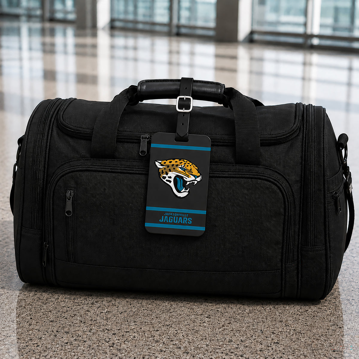 Jacksonville Jaguars plastic golf bag tag by Team Golf, product photo 5